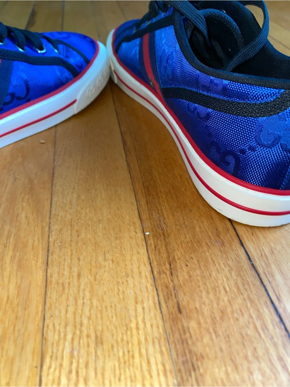 Gucci Tennis 1977 Off The Grid Blue GG Sneakers (RARE) Sz 13